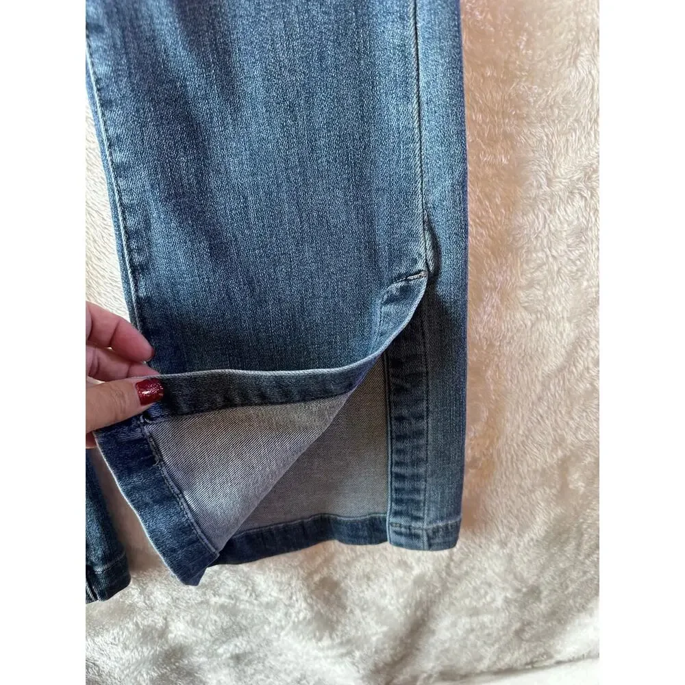 Judy Blue Slim Boot Denim Jeans 3 or 26 Stretch Slit Legs